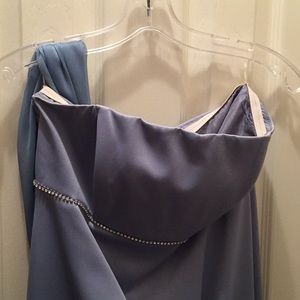 Pale blue long dress